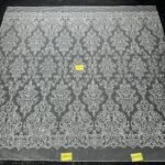 LC3566-38 Pure Silver Bridal Glitter Lace