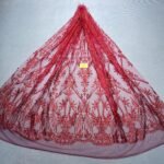 LC7673 Custom 3D Embellished Tulle Fabric