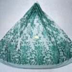 LC7208 Custom 3D Embellished Tulle Fabric