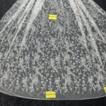 LC3501-30 Pure Silver Bridal Glitter Lace
