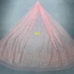 LC7106 Custom 3D Embellished Tulle Fabric