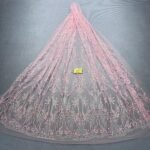 LC7673 Custom 3D Embellished Tulle Fabric