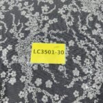 LC3501-30 Pure Silver Bridal Glitter Lace