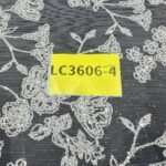 LC3606-4 Pure Silver Bridal Glitter Lace