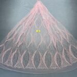 LC7208 Custom 3D Embellished Tulle Fabric