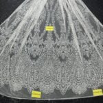 LC3563-41 Pure Silver Bridal Glitter Lace