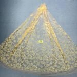 LC7637 Custom 3D Embellished Tulle Fabric
