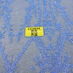 LC3633 Moonlight Floral Glitter Tulle Fabric