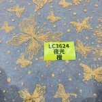 LC3624 Moonlight Floral Glitter Tulle Fabric