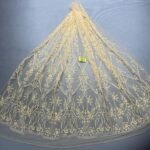 LC7673 Custom 3D Embellished Tulle Fabric