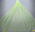 LC3705 Moonlight Floral Glitter Tulle Fabric