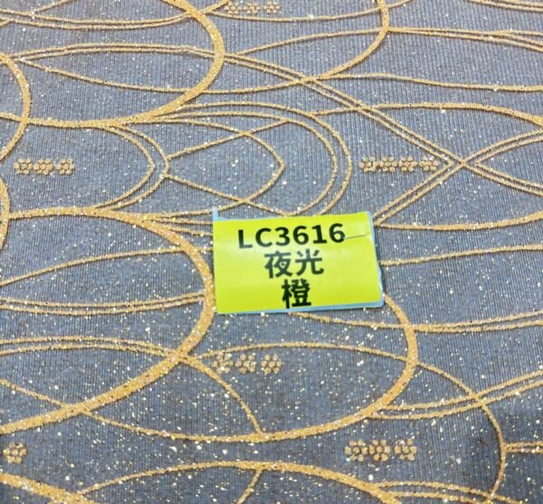 LC3616 Moonlight Floral Glitter Tulle Fabric