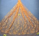 LC3622 Moonlight Floral Glitter Tulle Fabric