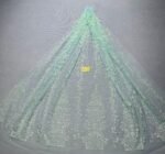 LC3550 Moonlight Floral Glitter Tulle Fabric
