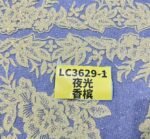 LC3629-1 Moonlight Floral Glitter Tulle Fabric
