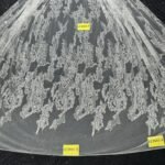 LC3601-8 Pure Silver Bridal Glitter Lace