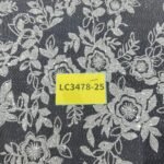 LC3478-25 Pure Silver Bridal Glitter Lace