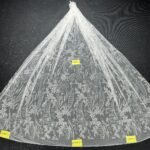 LC3601-8 Pure Silver Bridal Glitter Lace