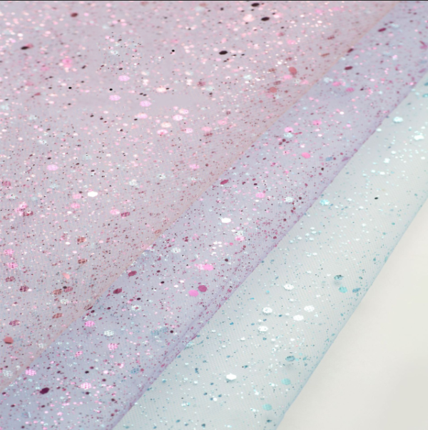 HGP07 Elegant Hexagonal Glitter Tulle