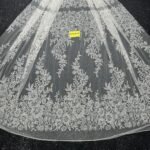 LC3470-36 Pure Silver Bridal Glitter Lace