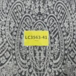 LC3563-41 Pure Silver Bridal Glitter Lace