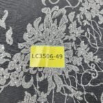 LC3506-49 Pure Silver Bridal Glitter Lace