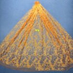 LC3708 Moonlight Floral Glitter Tulle Fabric