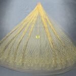LC7106 Custom 3D Embellished Tulle Fabric