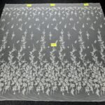 LC3396-6 Pure Silver Bridal Glitter Lace