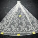 LC3552-33 Pure Silver Bridal Glitter Lace