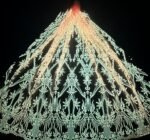 LC3633 Moonlight Floral Glitter Tulle Fabric