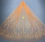 LC3639 Moonlight Floral Glitter Tulle Fabric