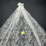 LC3552-33 Pure Silver Bridal Glitter Lace