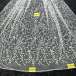 LC3485-26 Pure Silver Bridal Glitter Lace