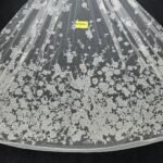 LC3539-1 Pure Silver Bridal Glitter Lace