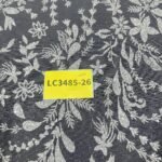 LC3485-26 Pure Silver Bridal Glitter Lace