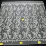 LC3552-33 Pure Silver Bridal Glitter Lace