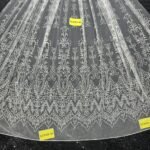 LC3589-46 Pure Silver Bridal Glitter Lace