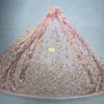 LC7637 Custom 3D Embellished Tulle Fabric