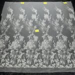 LC3506-49 Pure Silver Bridal Glitter Lace