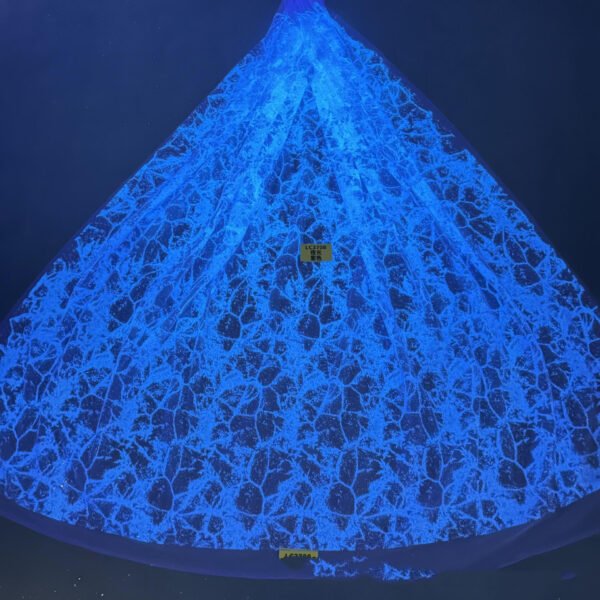 LC3708 Moonlight Floral Glitter Tulle Fabric