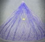 LC3563 Moonlight Floral Glitter Tulle Fabric