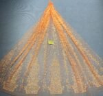 LC3550 Moonlight Floral Glitter Tulle Fabric