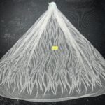 LC3099-42 Pure Silver Bridal Glitter Lace