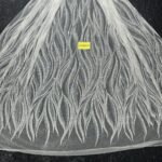 LC3099-42 Pure Silver Bridal Glitter Lace