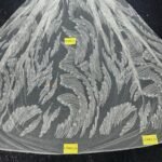 LC3602-12 Pure Silver Bridal Glitter Lace