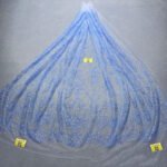 LC3633 Moonlight Floral Glitter Tulle Fabric