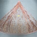 LC7208 Custom 3D Embellished Tulle Fabric