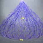 LC3708 Moonlight Floral Glitter Tulle Fabric