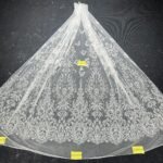 LC3264-24 Pure Silver Bridal Glitter Lace